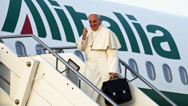 El Papa llegará a la capital mexicana a bordo de un Avión de Alitalia, que hará escala en La Havana.