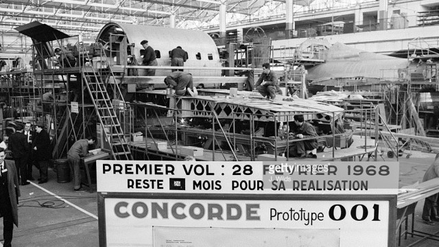 Ensamble del Concorde en Toulouse.