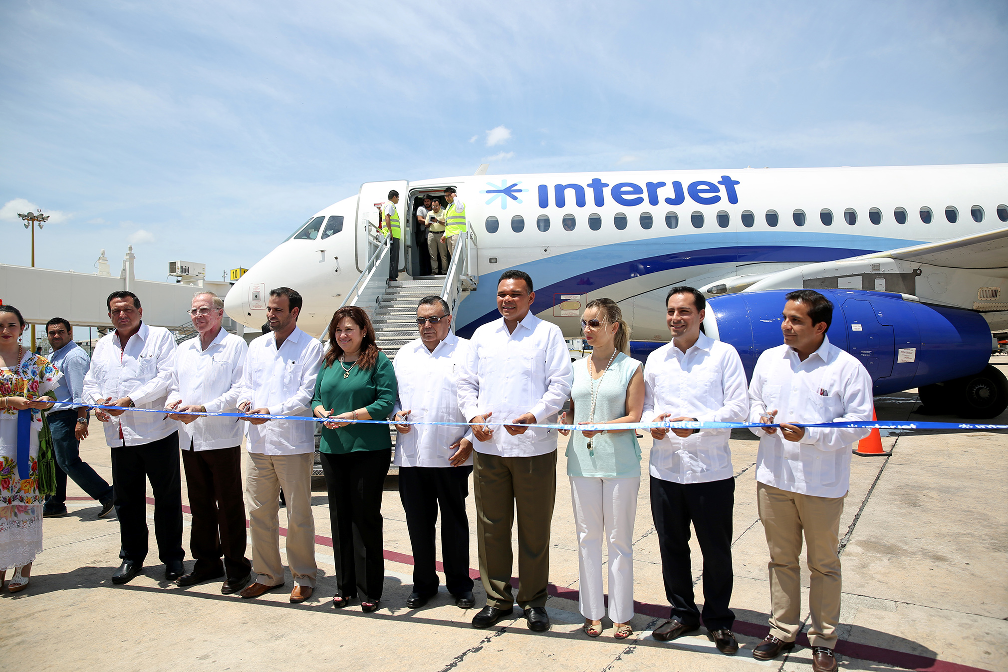 Corte listón Interjet Habana- Mérida
