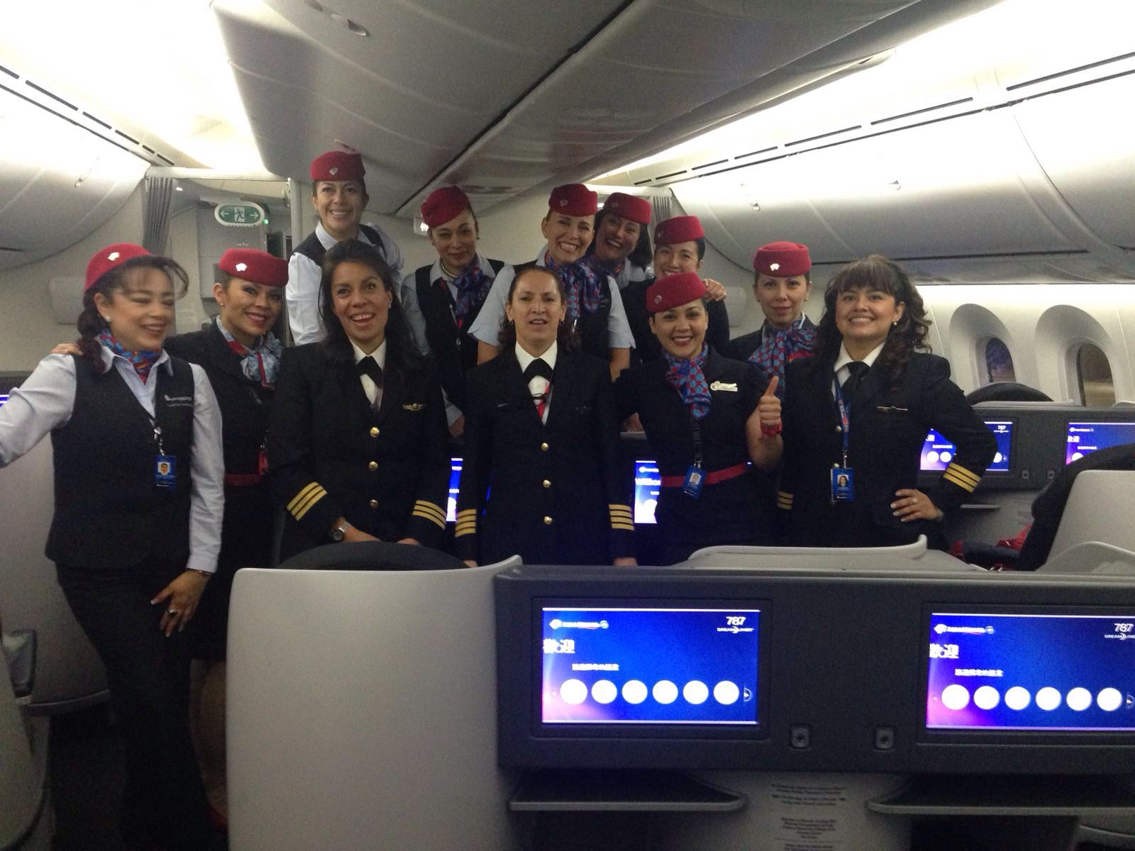 AM057 en la ruta Tokio Narita-México