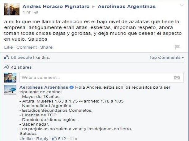 facebook-aerolinea-argentina
