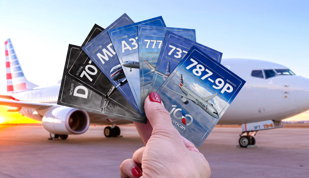 American Airlines presenta tarjetas coleccionables por su centenario