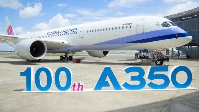 Airbus entrega su 100º A350 XWB