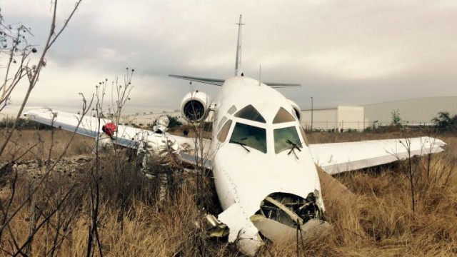 Sabreliner 80 se despista en Querétaro