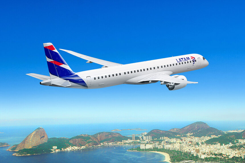 LATAM revela el interior de sus nuevos Embraer E195-E2