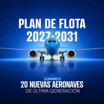 Aerolíneas Argentinas presenta su Plan de Flota 2027–2031 con la incorporación de 20 nuevas aeronaves