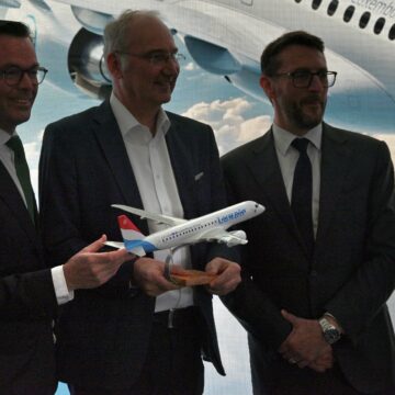 Luxair ordena tres Embraer E190-E2 y amplía su flota de nueva generación
