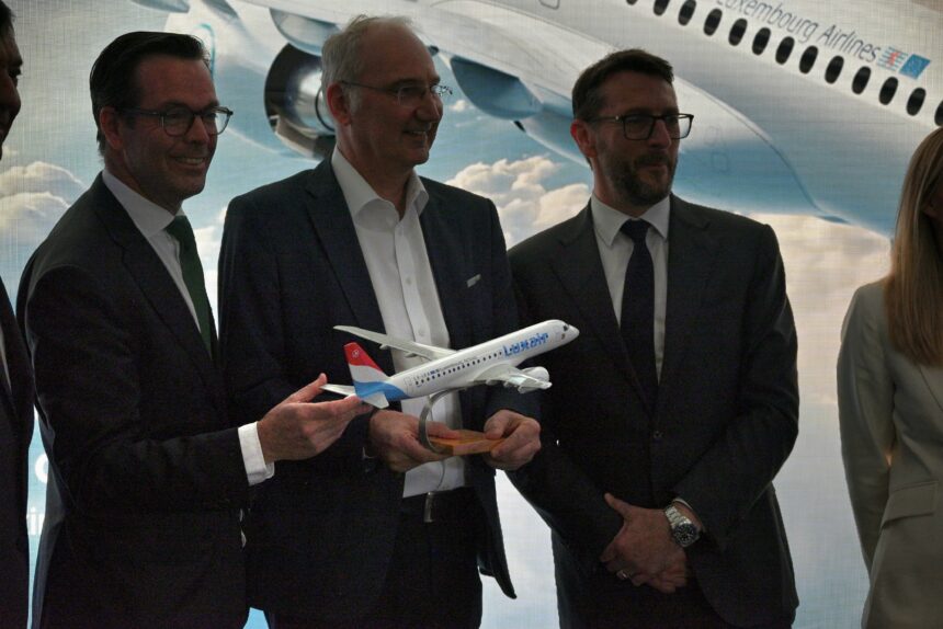 Luxair ordena tres Embraer E190-E2 y amplía su flota de nueva generación