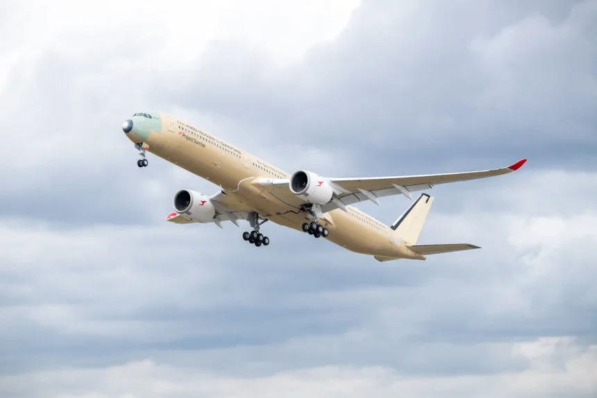 Project Sunrise A350-1000ULR Primer A350-1000ULR de Project Sunrise llega por primera vez a Australia