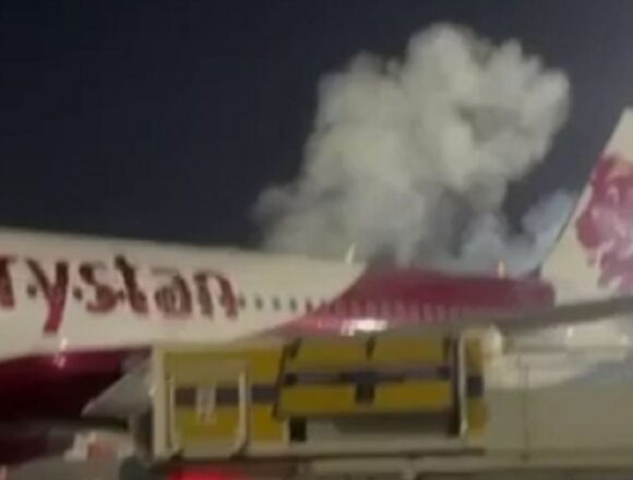 FlyArystan Avión de FlyArystan registra incendio durante mantenimiento en Almaty
