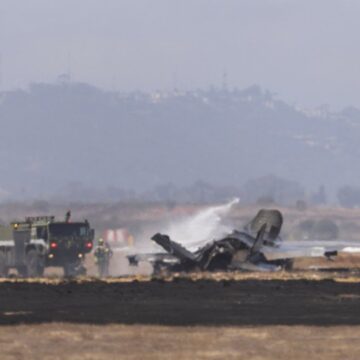 Un F-35 se estrelló cerca de la Base Aérea MCAS Miramar, en California