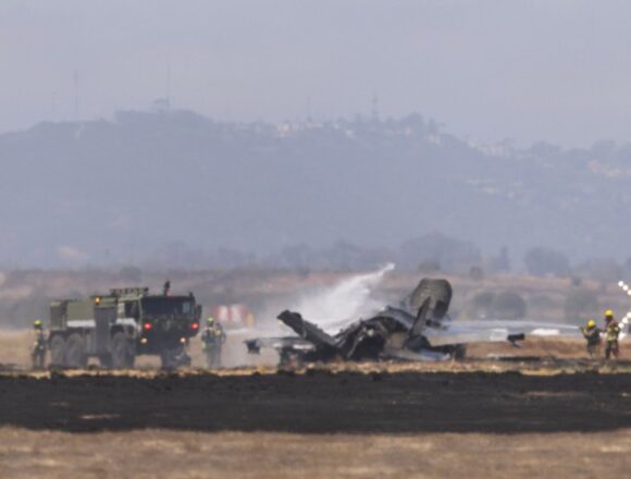 Un F-35 se estrelló cerca de la Base Aérea MCAS Miramar, en California
