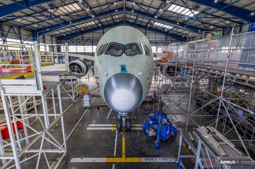 Airbus A350F completa con éxito las Pruebas de Vibración en Tierra y se acerca a su primer vuelo