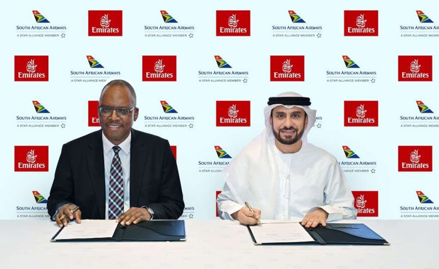 Emirates y South African Airways amplían su acuerdo de código compartido para fortalecer la conectividad en África