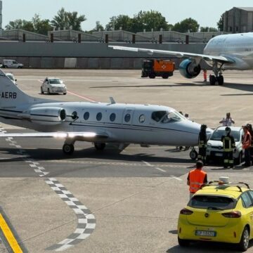 Hawker Beechcraft 400A sufre incidente en el aeropuerto de Milán-Linate