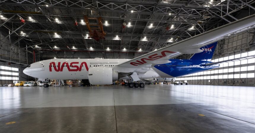NASA presenta nuevo livery en su Boeing 777 de investigación