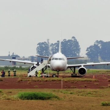 A320 de Latam sale de pista tras aterrizaje en Cascavel, Brasil