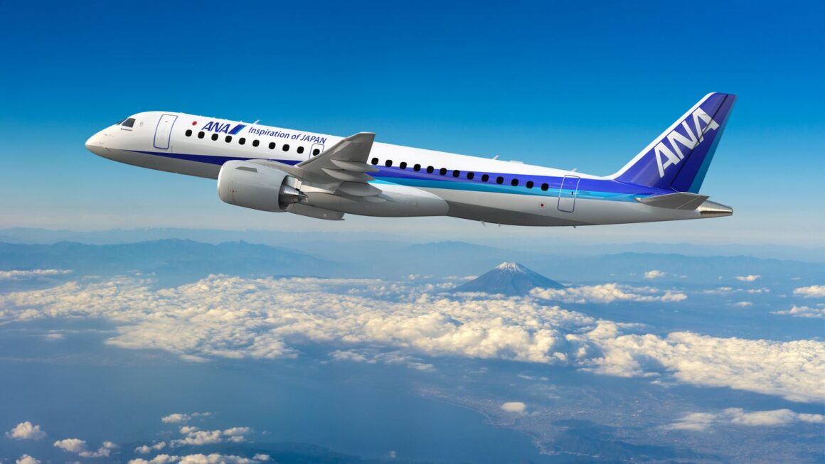 ANA amplía su flota de E190-E2 con ocho aeronaves adicionales