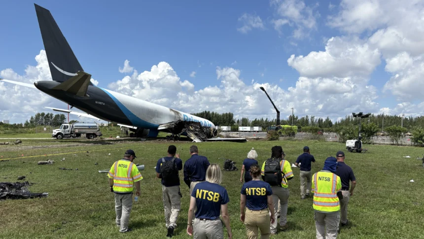NTSB revela intento de go-around durante aterrizaje del Boeing 767 de Amazon en Miami
