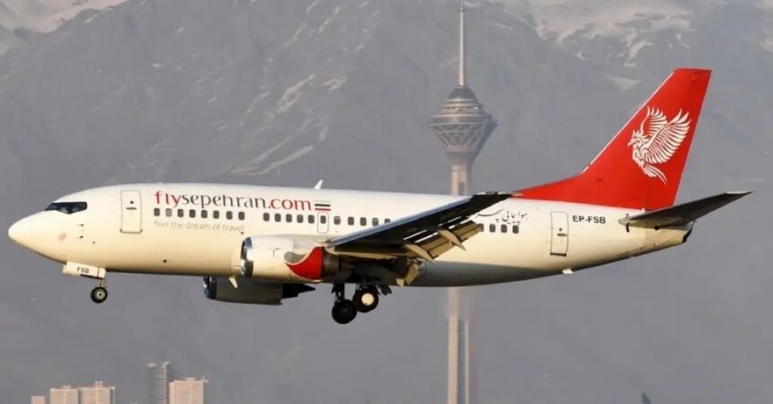 Boeing 737 de Sepehran Airlines regresa a Mashhad tras una emergencia