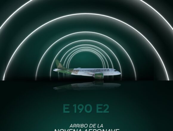 Mexicana recibe su noveno Embraer E190-E2