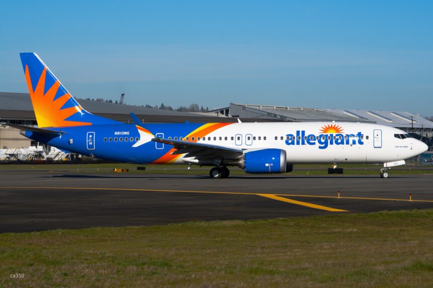 Allegiant suma seis Boeing 737 MAX a su pedido