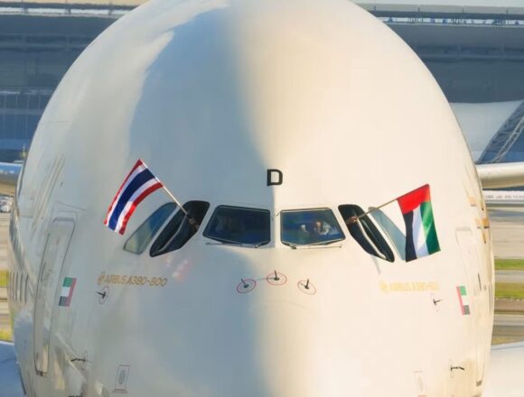 Etihad opera por primera vez el A380 en Tailandia