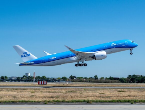 KLM recibe su primer Airbus A350-900 como parte de la renovación de su flota