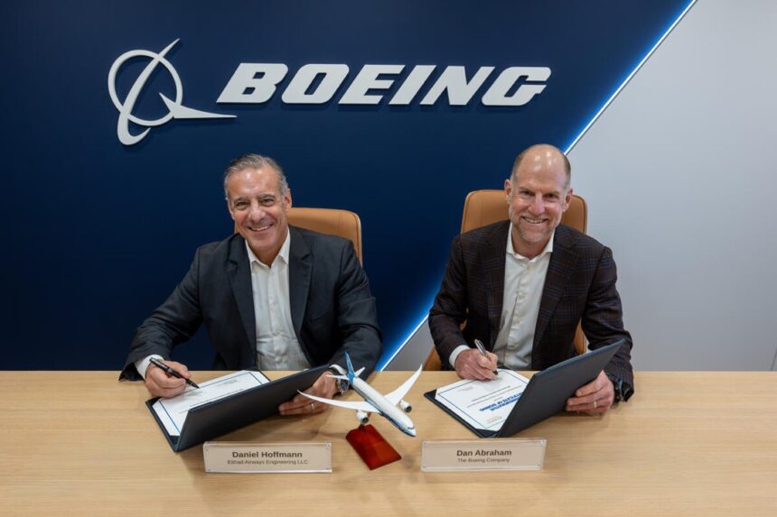 Boeing renueva acuerdo de suministro de componentes con Etihad Engineering