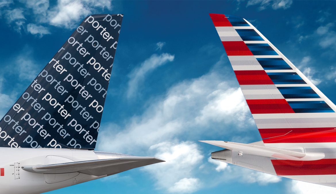 American Airlines y Porter Airlines sellan nueva asociación para mejorar conexiones en Norteamérica