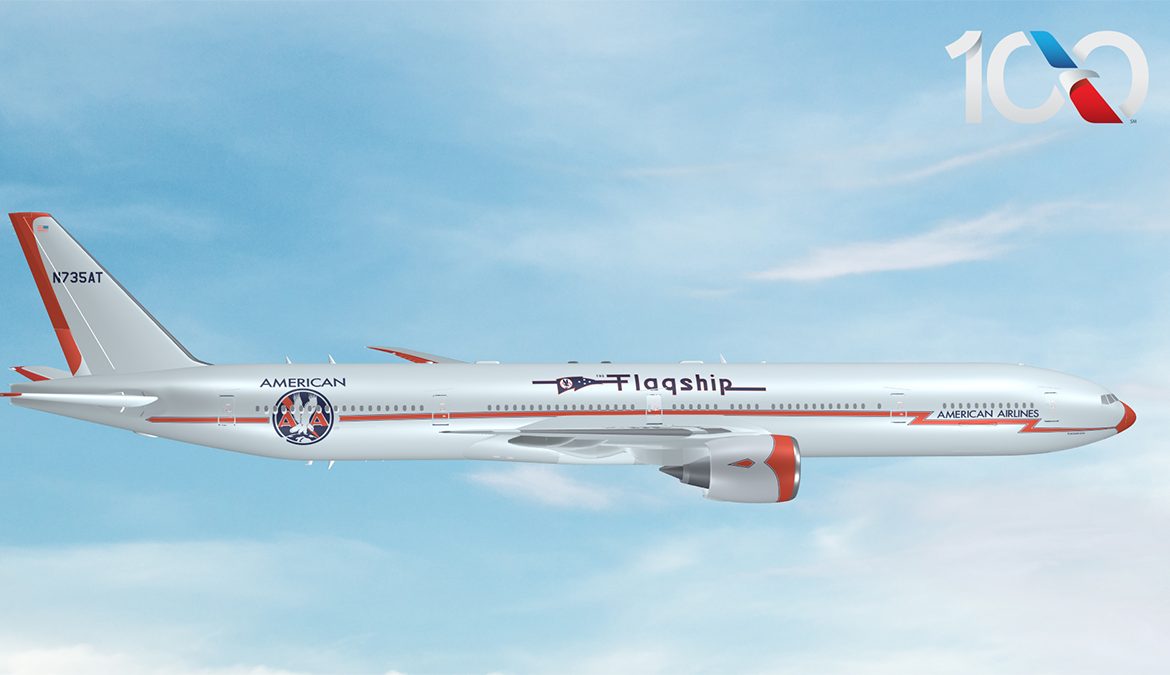 American Airlines presenta una librea especial “Flagship” antes de su centenario