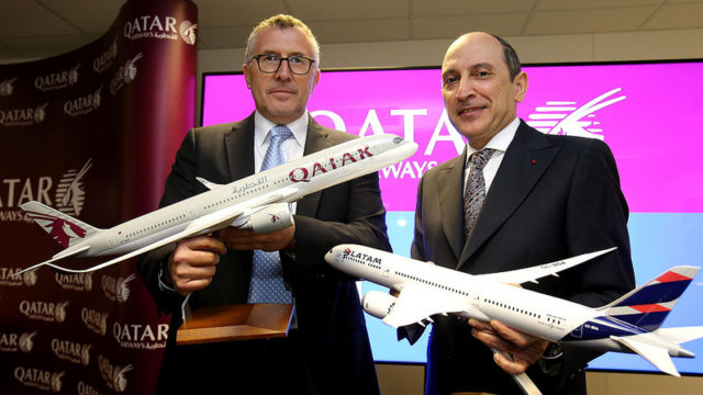 Qatar Airways concreta ingreso a la propiedad de LATAM Airlines