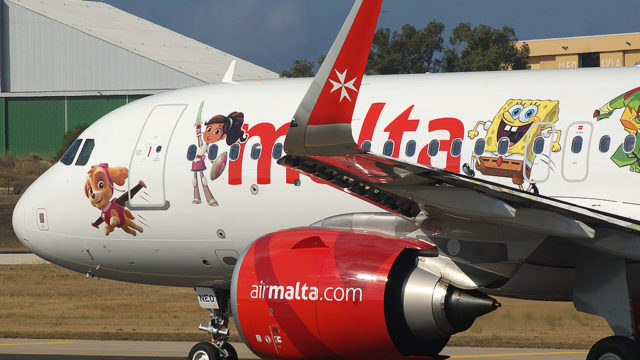 Air Malta presenta A320neoe con personajes de Nickelodeon