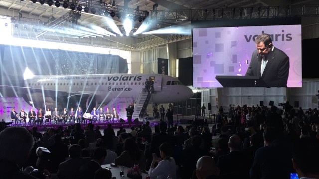 Presentación A320NEO de Volaris, el primero en norteamérica.