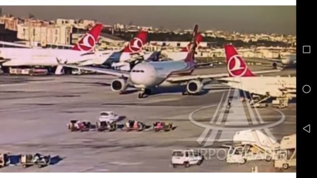 Vídeo: Personal de tierra evita colisión en Aeropuerto de Estambul