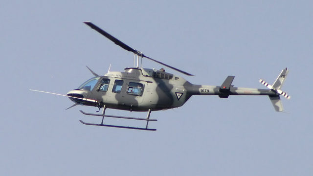 Se desploma helicóptero de la Fuerza Aérea de México