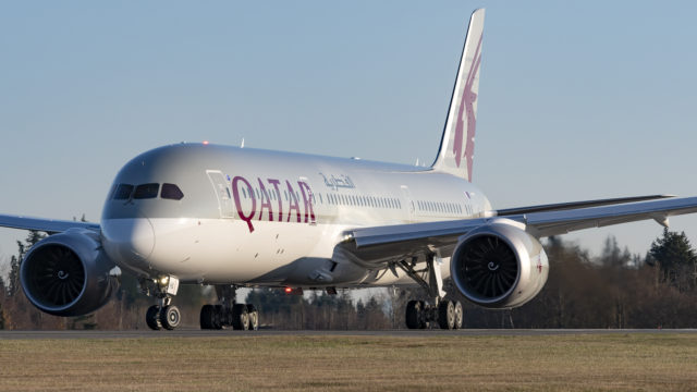Qatar Airways deja en garantía 7 de sus B787 Dreamliner