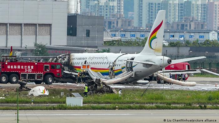 Airbus A319 de Tibet Airlines se incendia tras abortar despegue