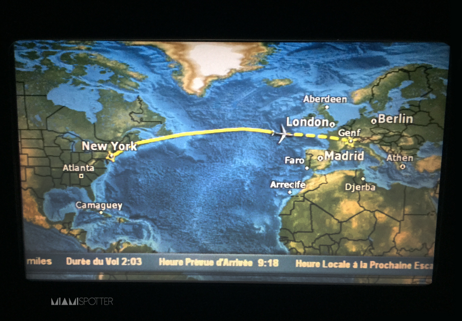Mapa del vuelo.