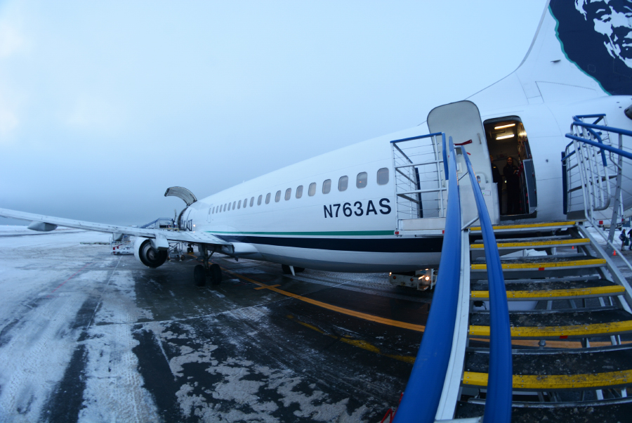 El N763AS sería el encargado de llevarnos de vuelta a Anchorage. 