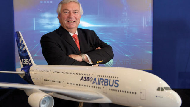 Airbus anuncia reemplazo de John Leahy, quien vendió más de 16 mil aviones