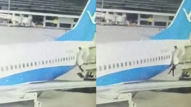 Sobrecargo de Xiamen Airlines cae de B737