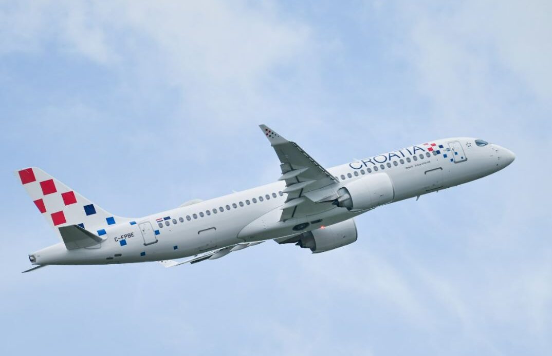 Croatia Airlines recibe su primer Airbus A220