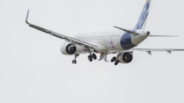 A321LR aterriza en JFK en vuelos de prueba