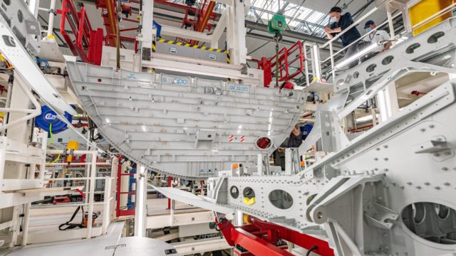 Comienza montaje estructural del primer Airbus A321XLR