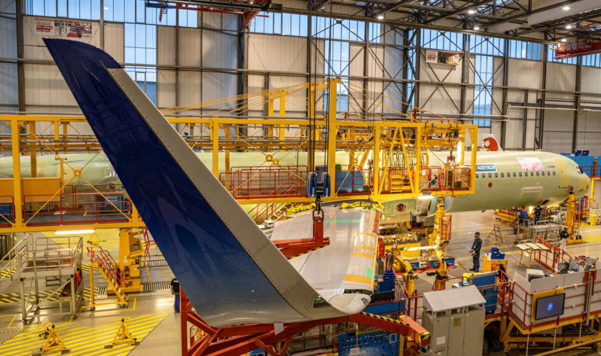 Airbus completa el montaje estructural del primer A321XLR