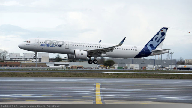 A321neo con motores Pratt & Whitney vuela por primera vez