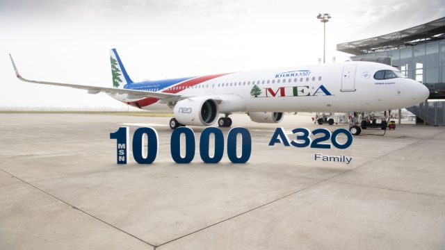 Airbus entrega el A320 con número de serie 10,000