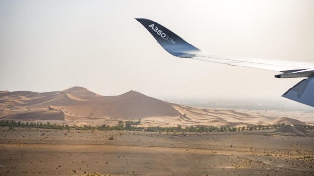 A350-1000 concluye con éxito pruebas de alta temperatura