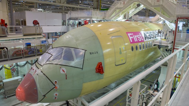 Airbus comenzó el ensamblaje final del A350-1000